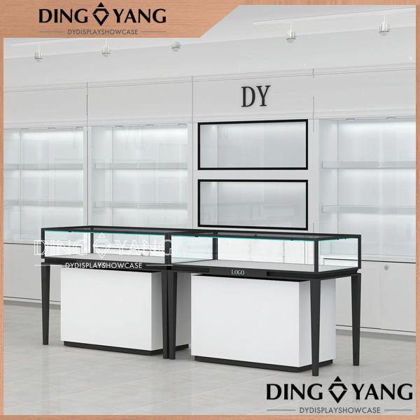 Buy cheap OEM Reliable Stain Steel Combine Wooden Jewelry Showcase , Retail Jewelry Display Cases from wholesalers