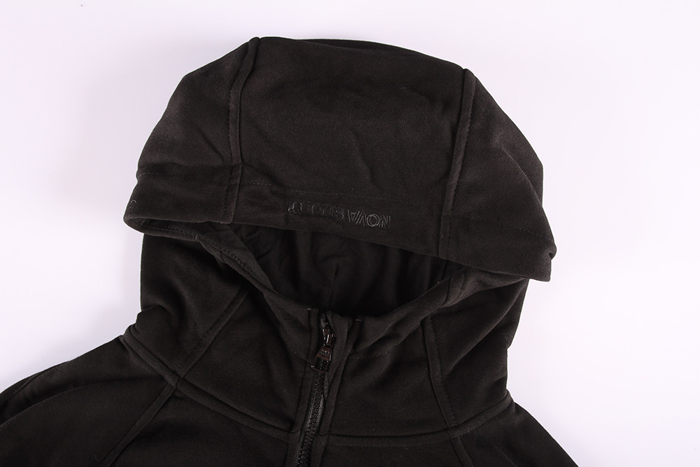 56% Cotton 44% Polyester Ladies Casual Zipper Hoodies S M L XL