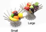Silver Polishing Rotating Stainless Steel Fruit Tray For Household