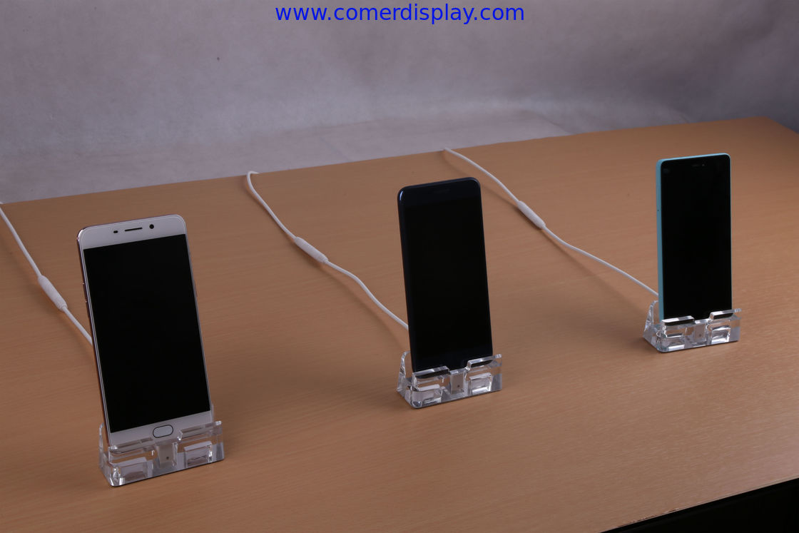 COMER Mobile Phone Stand Retail security display alarm controller systems for shops