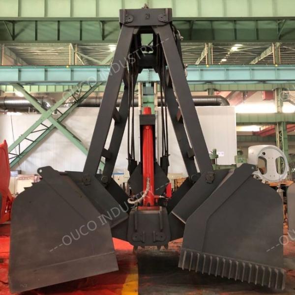 Quality 12 CBM Radio Remote Control Grab Bucket For Marine Cranes for sale
