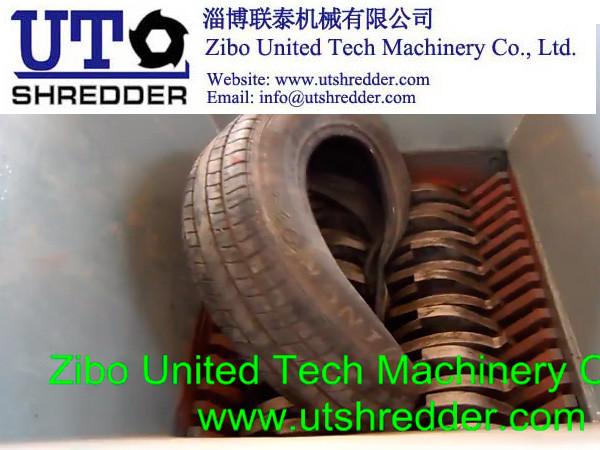 Buy cheap high quality rubber tire crusher / tire shredder / tire breaker / double shaft shredder/ low noise, high efficiency from wholesalers