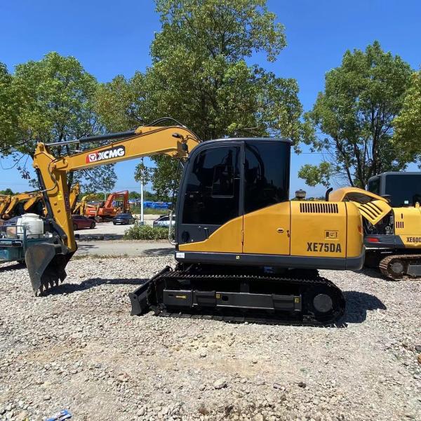 Buy cheap 7t Crawler XCMG Excavator XE75DA 0.3m³ Bucket V2607-DI-TE3B Engine from wholesalers