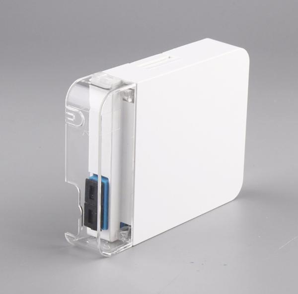 Wallmount 2 Cores SC Duplex Fiber Optic Outlet FTTH Optical Terminal Face Plate