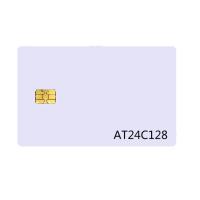 Buy cheap White PVC PET PETG AT24C128 Chip Contact IC Cards product