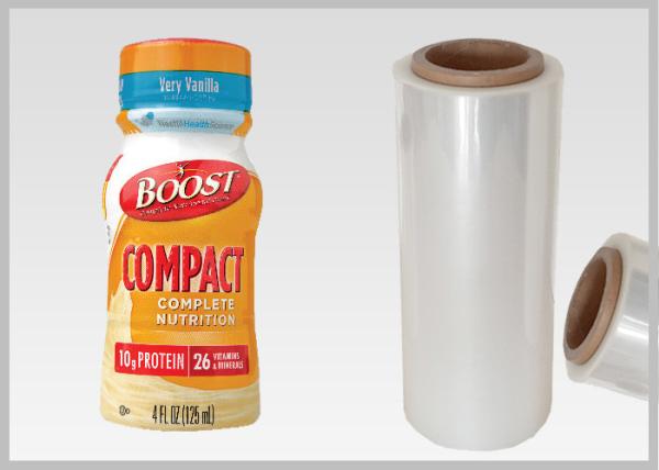 Buy cheap Bottle Labels Poly Shrink Film / PLA Biodegradable Shrink Wrap Film from wholesalers