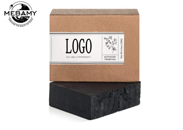 Buy cheap Black Color Activated Charcoal Soap Bar For Anti Fungus Bath Whitening from wholesalers