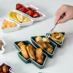 Christmas Tree Tableware Accessories Green Irregular Snack Plate Dishwasher Safe