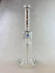 18Inch Glass Smoking Pipe Double Perc Glass Straight Tube