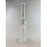 Buy cheap 18Inch Glass Smoking Pipe Double Perc Glass Straight Tube from wholesalers