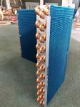 Copper Aluminum Coil AC Slab Evaporator Coil Refrigerator Water Cooled