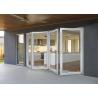 Buy cheap Fire Proof Aluminium Bifold Patio Doors , Residential Folding Doors With Louver Inside from wholesalers