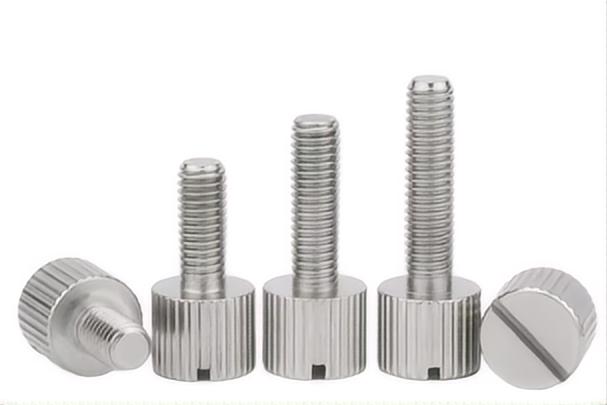 Zinc-Aluminum Coated Machine Thumb Screw with Slotted Flat Knurled Head M3 M4 M5 M6 M8