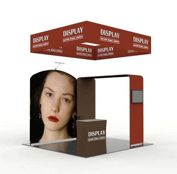 Buy cheap Aluminum Tube Pop Up Exhibition Display Tension Fabric Vivid Graphic Image from wholesalers