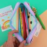 Buy cheap DIY Silicone Pencil Pen Case Big Cute Pencil Pouch For Boys Girls Christmas Gifts School Supplies Kids Gift Pen Holder from wholesalers