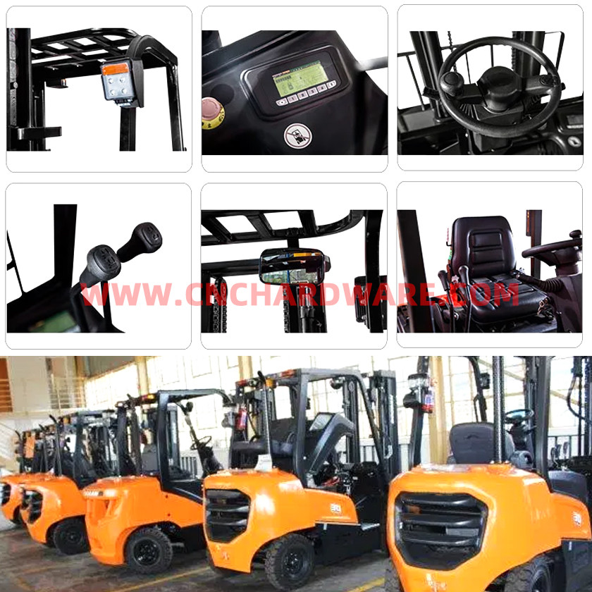 ISO 60L Fuel 1070mm Fork 2000KG LPG Gas Forklift