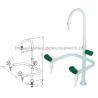 Buy cheap Epoxy Coating Surface 3 Way Tap For Laboratory Sink Alkali / Acid Resistant from wholesalers