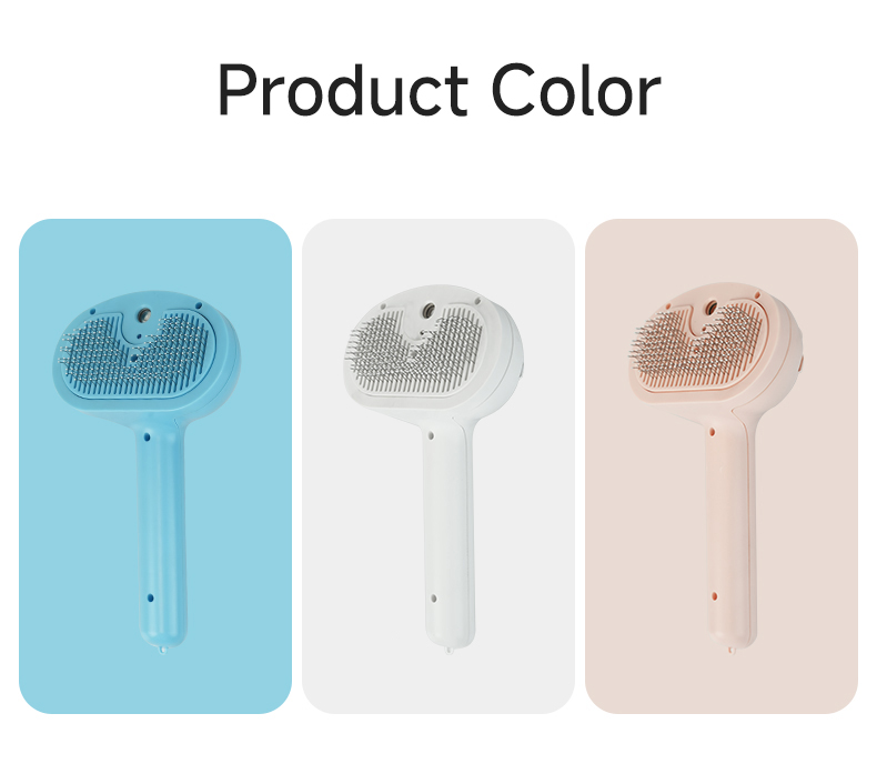 Pet Steam Brush Cleaning Hair Massage Brush Self Cat Clean Dog Spray Hair Removal Comb