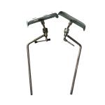 Hospital Obstetrics Iron Leg Rest PU Metal Material Delivery Bed Accessories