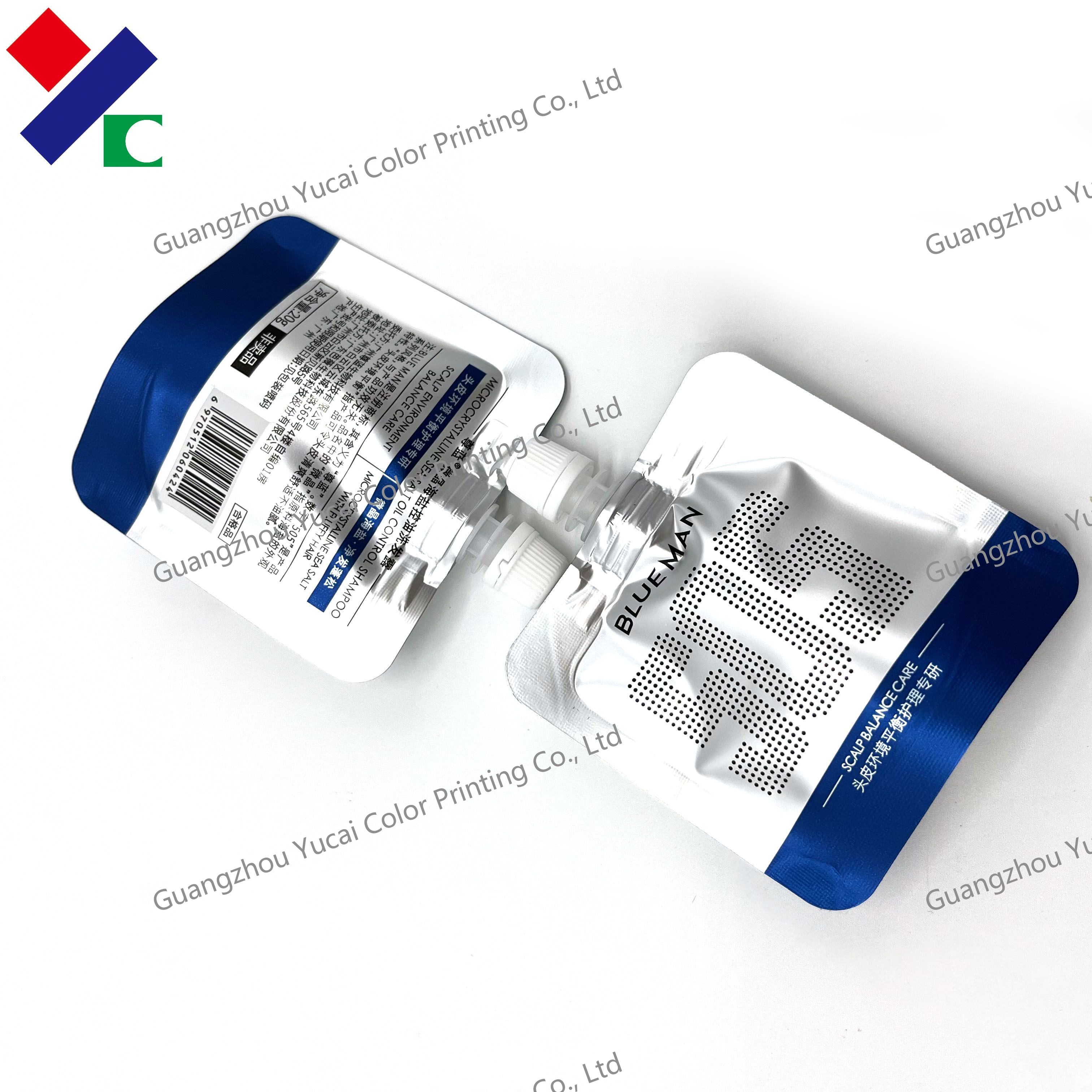 Drinking Silver Biodegradable Packaging Bags Recyclable 200ml Retort 10ml 30ml Water Spout Pouch