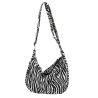 Buy cheap Fashion Leopard Print Eco Canvas Bags Zebra Design Lady Single Shoulder Bag Large Capacity from wholesalers