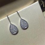 full diamond earrings 18kt gold with yellow gold or white gold