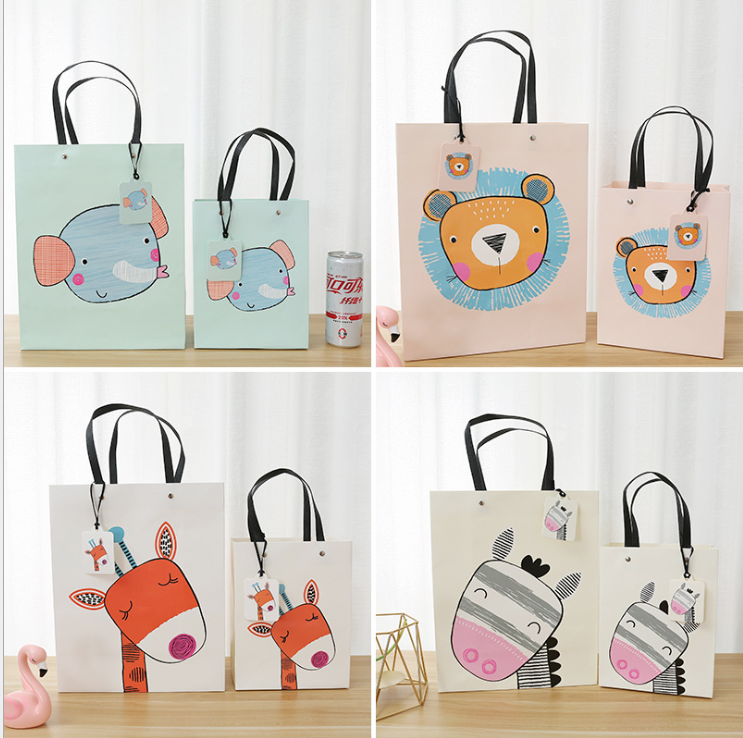 Card Paper Fashion Shopping Bags Simple Style