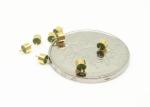 Straight Cut Hermetic Glass To Metal Seal Connectors 50Ohm RF Feedthroughs
