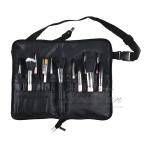 Professional Cosmetic Brush Holder , PU Leather Makeup Brush Bag