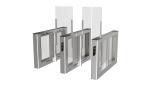 SUS304 Stainless Steel Narrow Type High Panel Swing Turnstile Gate