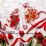 Organza Jewelry Pouches, Pouch Drawstring Bags For Jewelry Packaging Valentine'S