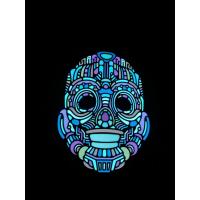 Buy cheap 2019 New design Music- activated LED mask for festival Parties Light up Makeup product