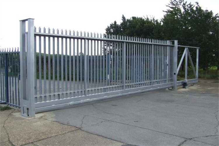 Steel Palisade Fencing Pale 2.4m High 2mm W Triple Point Galvanised
