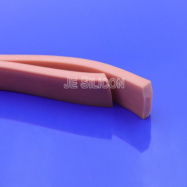 Buy cheap Square Self Adhesive LFGB Silicone Sponge Rubber Strips from wholesalers