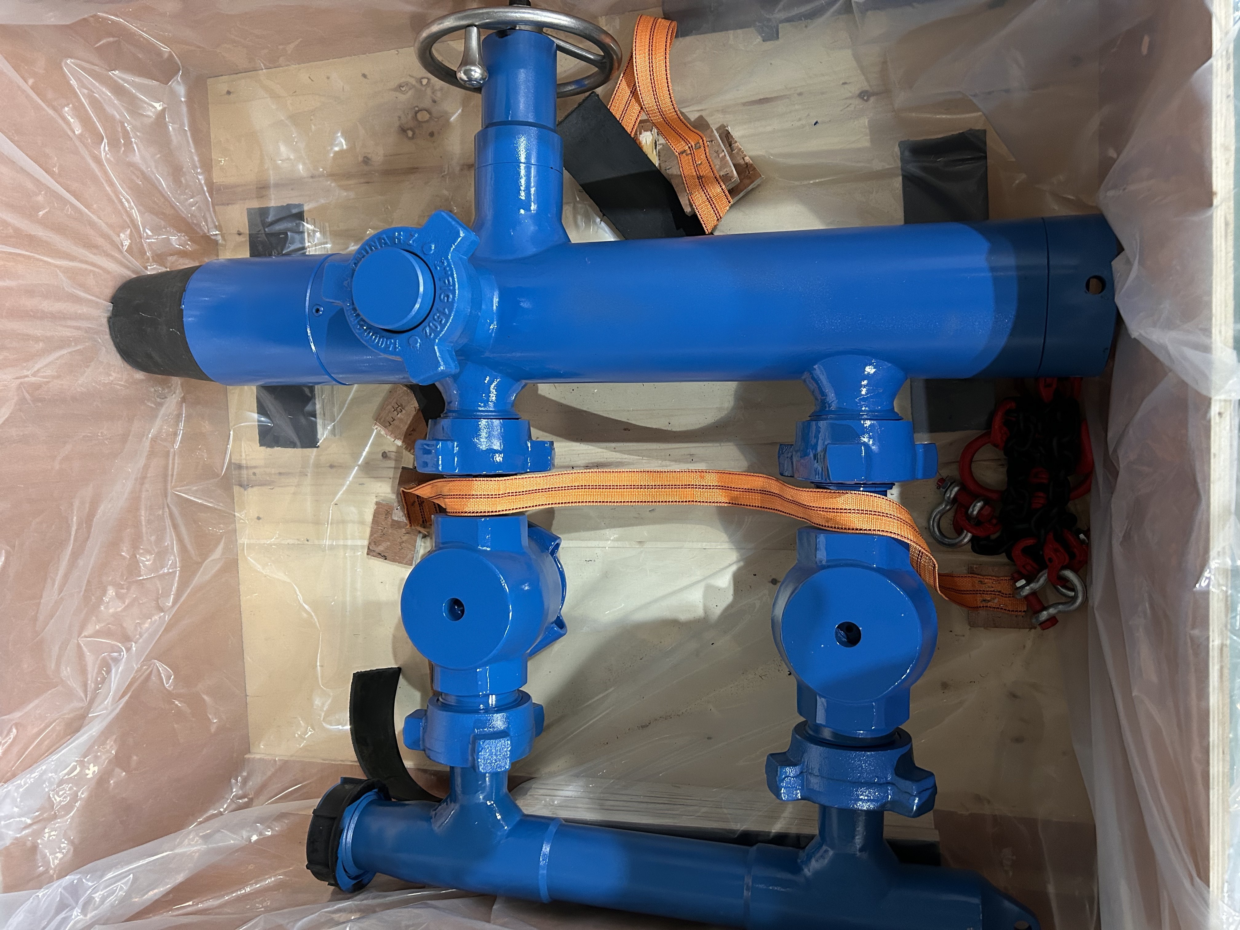 7'' API Casing LTC BTC Buckle connected 35Mpa Working Pressure Double Plug Cementing Head