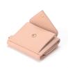 Buy cheap Debossing Ladies Genuine Leather Wallets Polyurethane Embroidery Trifold 9.5x7.5x2.5cm from wholesalers