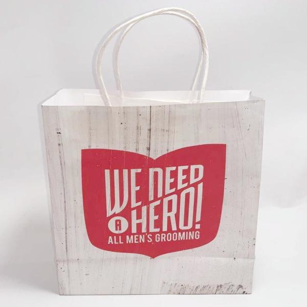Buy cheap Custom Printed Paper Grocery Bags White Kraft Paper Kraft Gift Bags Foldable from wholesalers