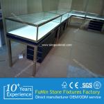 wooden jewelry display showcase/store jewelry stand