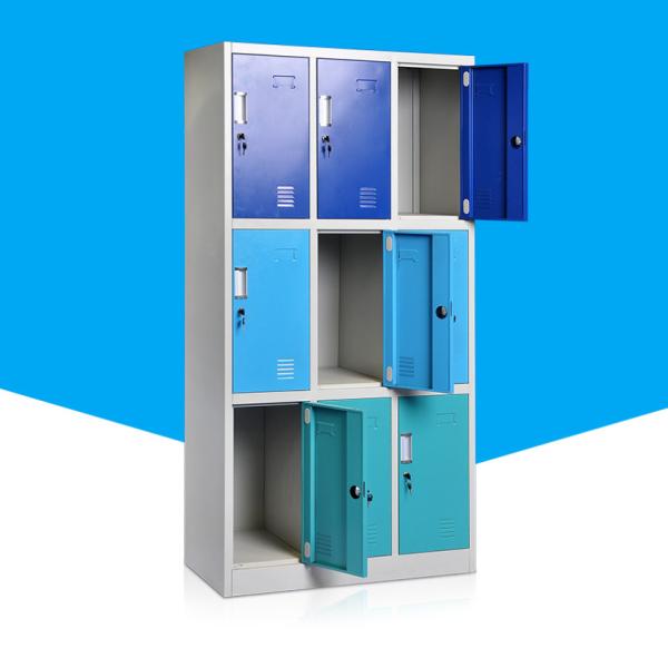 Buy cheap KD Structure 9 Door H1850mm Steel Office Lockers Lateral from wholesalers