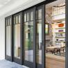 Buy cheap White Commercial Aluminum Sliding Doors Office Three Track Corner from wholesalers