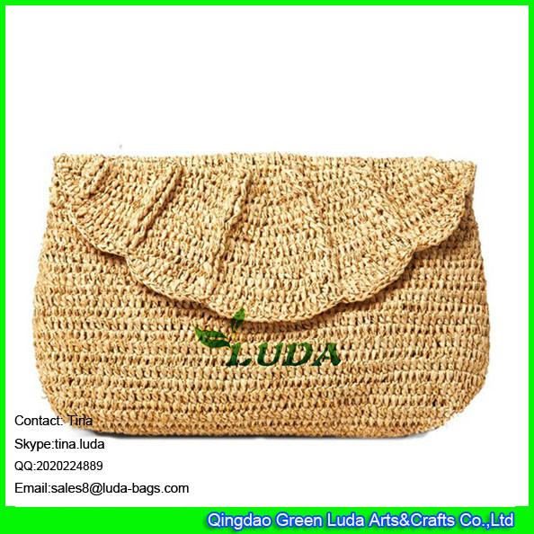 Buy cheap LUDA summer straw handbag crochet straw raffia clutch bags from wholesalers