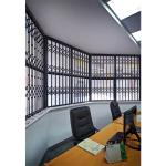 Durable Concertina Grille Villa Aluminium Frame Windows With Burglar Bars