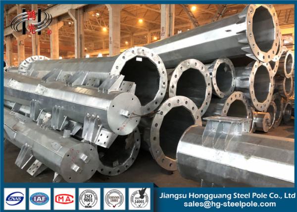 Buy cheap OEM Steel Transmission Poles For Power Transmission And Distribution Line from wholesalers