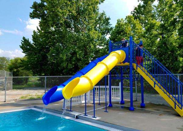 Buy cheap Fiberglass Swimming Pool Water Park Slide Tubes Small Occupation Land from wholesalers