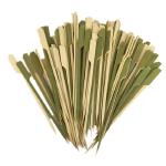 Barbecue Tools Disposable Bamboo Stick 15-30cm Non-slip Flat Blue Bamboo Stick