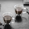 Buy cheap Handmade Heat Resistant Double Wall Glass Cup Sophisticated Look For Coffee from wholesalers