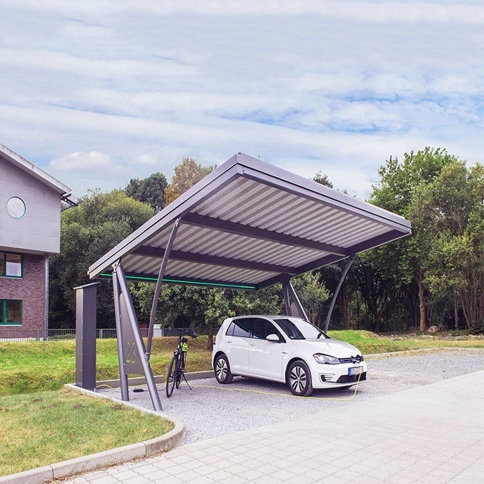 Anti corrosion solar carport mounting system and stainless steel carport solar bracket solar carport structure