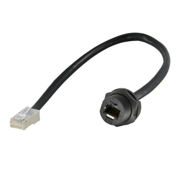 Buy cheap Rj45 Waterproof Cable Connector 8p8c Male To Female Screw Lock from wholesalers