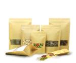 resealable zipper kraft paper food packaging bags nuts aluminum foil k bag