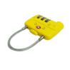 Buy cheap Cable zinc alloy TSA travel lock& Fashion Design yellow Tsa Luggage Lock& 80g Tsa Bag Number Lock from wholesalers